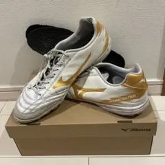Mizuno モナルシーダネオサラプロTF ホワイト/ゴールド 28cm