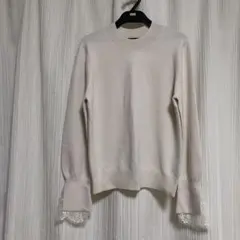 新品未使用　GU オフホワイトニット