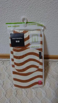 ユニクロ marimekko ストライプ レギンス 110 新品未開封品