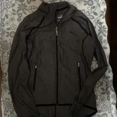 PUMA グレー フルジップパーカー M