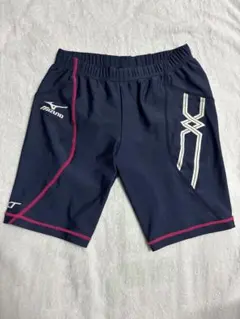 mizuno 「N-XT」 ハーフタイツ 陸上 ネイビーのサムネイル