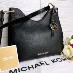 極美品☆MICHAEL KORSマイケルコース ショルダーバッグ ブラック