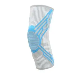 膝ブレース、ナイロンニット シリコンパッド 1 足 滑り止め膝パッド (XL)