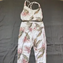 フラワー柄 ヨガウェアセット