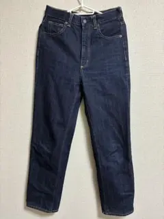 GU ダークブルー ストレートデニム