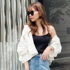 rienda　パット入りリブキャミTOPのサムネイル