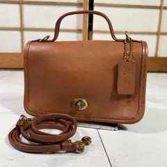 美品 オールドコーチ ショルダーバッグ 2way ターンロック 9924