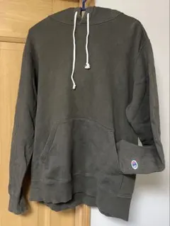 Champion チャンピオン カーキ パーカー 古着
