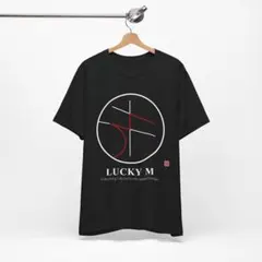 【新品】開運 ラッキーM Tシャツ ブラックL　ユニセックス　ストリートモード