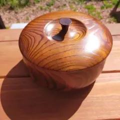 木製カバー付きボウル 直径約15cm