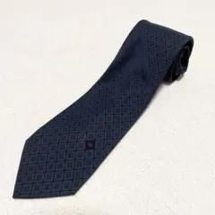 [美品]NINARICCI 柄ネクタイ ネイビー 剣先8cm