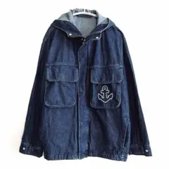 デニムジャケット　ブルゾン　ミリタリー　アウター　上着　 L相当　ジーンズ