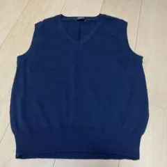 COMME CA ISM（コムサイズム） キッズ ニットベスト 150cm 紺色