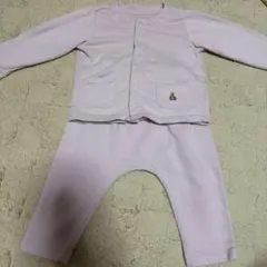 Baby Gap セットアップ　ピンク くま　カーディガン　ドット柄 80センチ