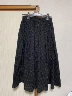 Samansae Mos2のドット柄ロングスカート