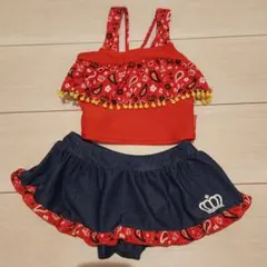 ベビードー ル女の子用セパレート水着 100cm