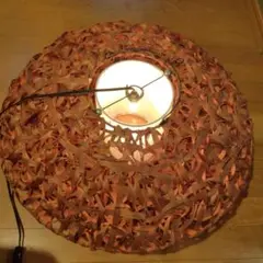 オレンジ系ラタン風フロアスタンド