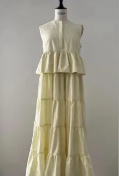 herlipto】Deauville Gathered Long Dress - メルカリ