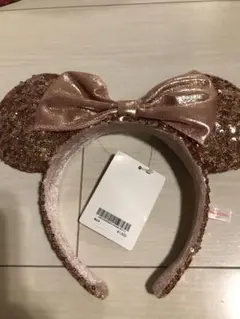 未使用タグ付き！ミニー　スパンコールカチューシャ