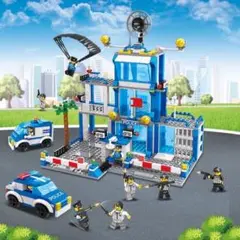 レゴ互換　ポリスステーション警察署セット　パトカー　警官　ミニフィグ 大量