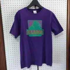 エクストララージ　紫　tシャツ X-LARGE ゴリラプリント　デカロゴ　古着