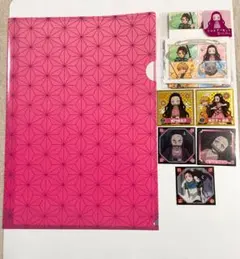 鬼滅の刃 A4クリアファイル ミニレターセット シール