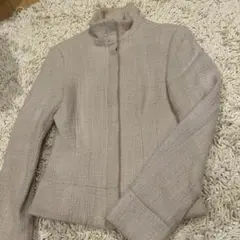 ZARA WOMAN ベージュ スタンドカラージャケット 36のサムネイル
