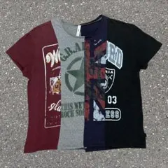 glamb M グラム Aggy CS アギーカットソー パッチワークTシャツ
