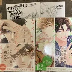 カメレオンは手のひらに恋をする1・2巻　特典付き
