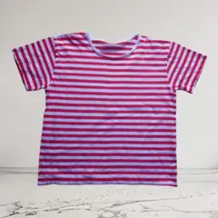 セシール 日本製 赤白ボーダー 半袖Tシャツのサムネイル