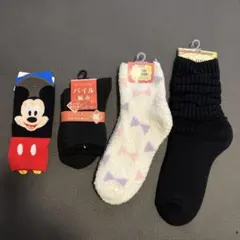 女性用靴下　タグ付き　4足セット