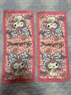 クロミ　フェイスタオル　2枚組　リボン　美品　しまむら　サンリオ