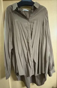 アルファベッツアルファベット ブラウン長袖シャツ サイズF