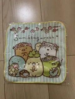 新品未開封 すみっコぐらし プチタオル ハンカチ 楽器柄 綿100％子供用に！