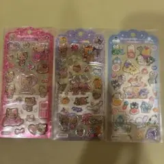 ドロップジュエリーシール 日焼けサンリオ 日焼けキティ はぴだんぶい 3枚セット