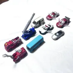 トミカ まとめ売り 9台セット絶版 スカイライン/RX-7/ハイパーレスキュー等