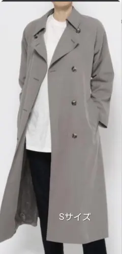 GLOBALWORKトレンチコート　エア軽　グレージュ　Sサイズ