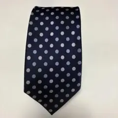 ネイビー ドット柄 ネクタイ