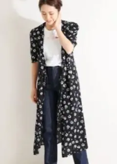 【IENA】Rouje フラワーカシュクールワンピースのサムネイル