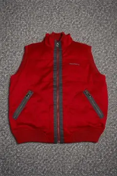 90s piasports ベスト　コットンベスト　レッド USA製 中綿
