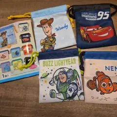ピクサー キャラクター ポーチ四つ