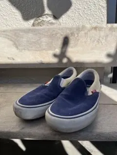 Vans スリッポン ネイビー　スウェード