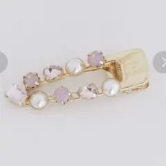 Maison de FLEUR メゾンドフルール メタルビジュークリップ ピンクのサムネイル