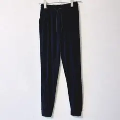 ジョガーパンツ ブラック S レディース ルームウェア ウエストゴム　ストレッチ
