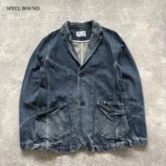 【SPELL BOUND】 スペルバウンド デニムカバーオール ヴィンテージ加工のサムネイル