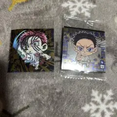 鬼滅の刃 ディフォルメシール ウエハース其ノ十四 猗窩座 狛治 2種