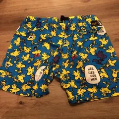 ウッドストック　総柄　ショートパンツ　ピーナッツ　rokx L スヌーピー