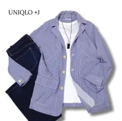 ユニクロ　JWANDERSON　カバーオール　青　ギンガムチェック　Lサイズ