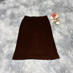 TRUSSARDI トラサルディ（L）フレアスカート ミモレ丈 ベルベットのサムネイル