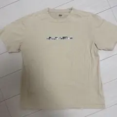 HELLY HANSEN ヘリーハンセン ロゴ刺繍Tシャツ ベージュ Mサイズのサムネイル